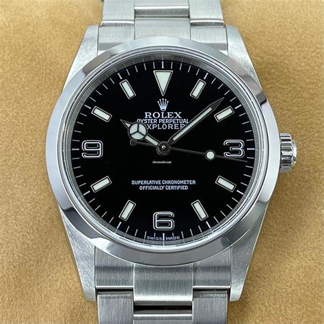 used rolex 114270 k|Rolex explorer 114270 for sale.